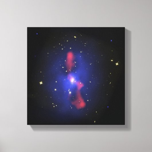 Toile Image composite d'un amas de galaxies (Recto)