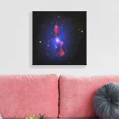 Toile Image composite d'un amas de galaxies (Insitu(Salon))