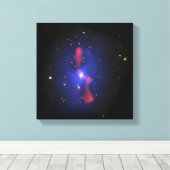 Toile Image composite d'un amas de galaxies (Insitu (Plancher de Bois))