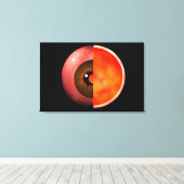 Toile Image Conceptuelle De La Croix Des Yeux Humains Se (Insitu (Plancher de Bois))