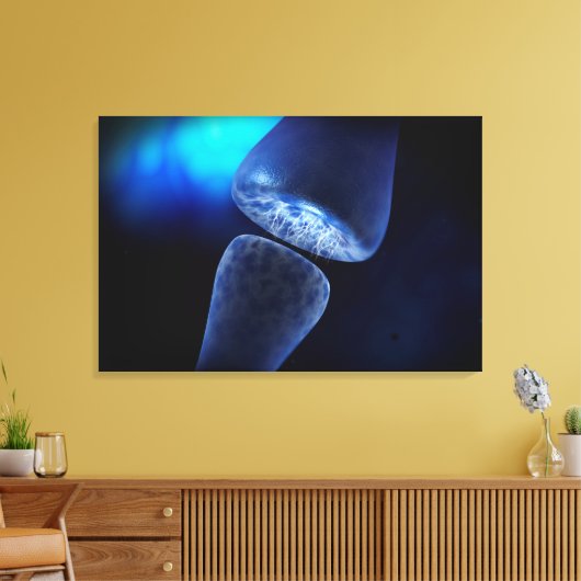 Toile Image Conceptuelle De La Synapse Du Neuron À L'Int (Insitu(Salon))