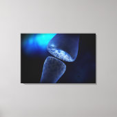 Toile Image Conceptuelle De La Synapse Du Neuron À L'Int (Recto)