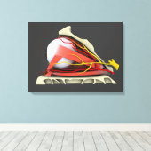 Toile Image Conceptuelle De L'Anatomie Des Yeux Humains  (Insitu (Plancher de Bois))