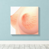 Toile Image Conceptuelle De L'Anatomie Du Sein Féminin 4 (Insitu (Plancher de Bois))