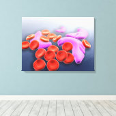 Toile Image Conceptuelle De L'Anémie Des Cellules De Fau (Insitu (Plancher de Bois))