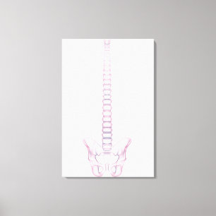 Toile Image conceptuelle de l'épine dorsale humaine 2