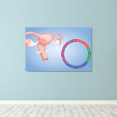 Toile Image Conceptuelle De L'Organe De Reproduction Fém (Insitu (Plancher de Bois))