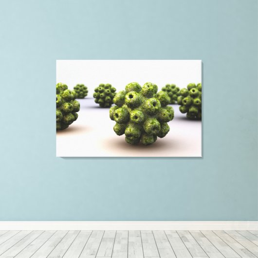 Toile Image Conceptuelle De Polyomavirus (Insitu (Plancher de Bois))