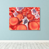 Toile Image Conceptuelle Des Cellules De Sang Rouge 2 (Insitu (Plancher de Bois))