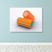 Toile Image Conceptuelle Des Centrioles 2 (Insitu (Plancher de Bois))