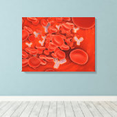 Toile Image Conceptuelle Des Chromosomes Dans Le Sang (Insitu (Plancher de Bois))