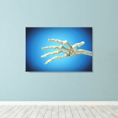Toile Image Conceptuelle Des Os Dans La Main Humaine 1 (Insitu (Plancher de Bois))