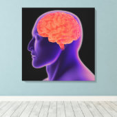 Toile Image Conceptuelle Du Cerveau Humain 1 (Insitu (Plancher de Bois))
