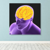 Toile Image Conceptuelle Du Cerveau Humain 8 (Insitu (Plancher de Bois))