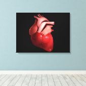 Toile Image Conceptuelle Du Coeur Humain 1 (Insitu (Plancher de Bois))