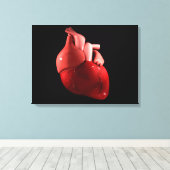 Toile Image Conceptuelle Du Coeur Humain 2 (Insitu (Plancher de Bois))