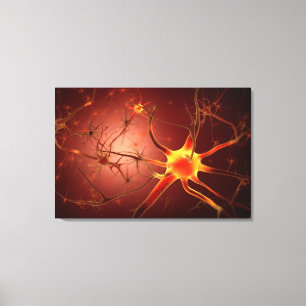 Toile Image conceptuelle du neurone 1