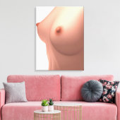 Toile Image Conceptuelle Du Sein Féminin (Insitu(Salon))