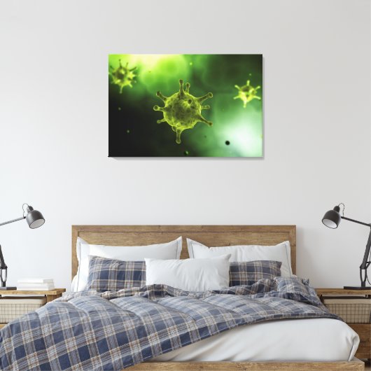 Toile Image Conceptuelle Du Virus Commun (Insitu(Chambre))