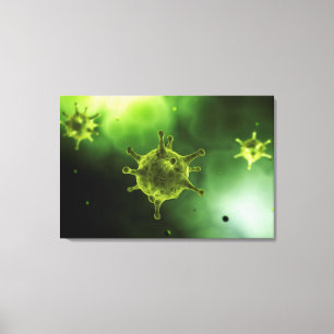 Toile Image Conceptuelle Du Virus Commun