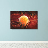Toile Image Conceptuelle Du Virus Du Cancer 1 (Insitu (Plancher de Bois))