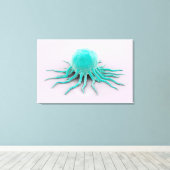 Toile Image Conceptuelle Du Virus Du Cancer 2 (Insitu (Plancher de Bois))