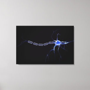 Toile Image conceptuelle d'un neurone 2