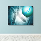 Toile Image Conceptuelle D'Une Telomère Montrant L'ADN (Insitu (Plancher de Bois))