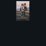 Toile Image D'Amoureux Personnalisée Et Texte De Citatio<br><div class="desc">Mignonne romantique Love texte écrit dans une élégante police de typographie élégante. Avec l'option de personnaliser ou de customiser avec la photo de votre choix. Gardien unique, anniversaire, anniversaire, cadeau de la Saint-Valentin, ou rembourrage de Noël. Facile à personnaliser avec une photo de votre choix.</div>