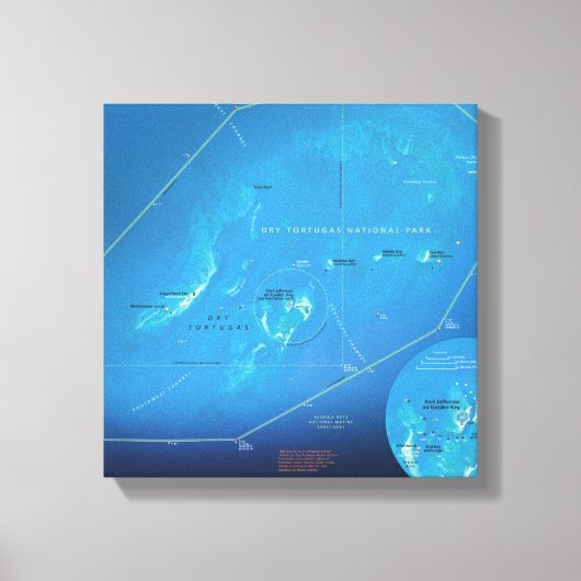 Toile Image de la carte Tortugas sèche (Recto)