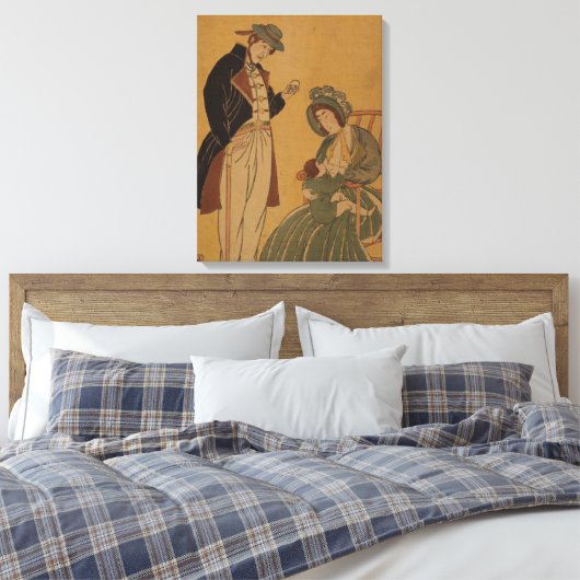 Toile Image de la famille américaine d'avant les années (Insitu(Chambre))