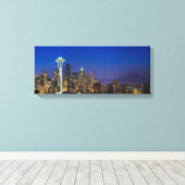 Toile Image de Seattle Skyline le matin. (Insitu (Plancher de Bois))