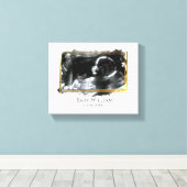 Toile Image de sonogramme Ultrasonique Baby Attente (Insitu (Plancher de Bois))