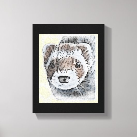 Toile Image du Ferret de l'able (Recto)
