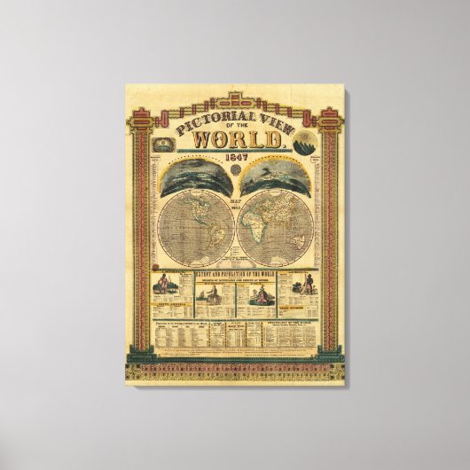 Toile Image du monde (Recto)