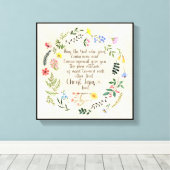 Toile Image du verset biblique Romains 15:5 (Insitu (Plancher de Bois))