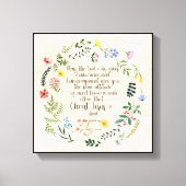 Toile Image du verset biblique Romains 15:5 (Recto)