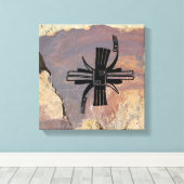 Toile Image géométrique, mimbres Poterie Design (Insitu (Plancher de Bois))