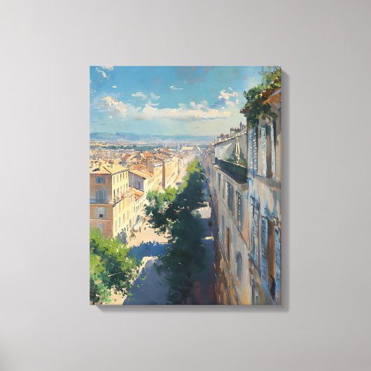 Toile Image impressionniste de Mompellier vers 1906 (Recto)