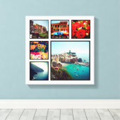 Toile Image Instagram personnalisé Collage de photos toi (Insitu (Plancher de Bois))