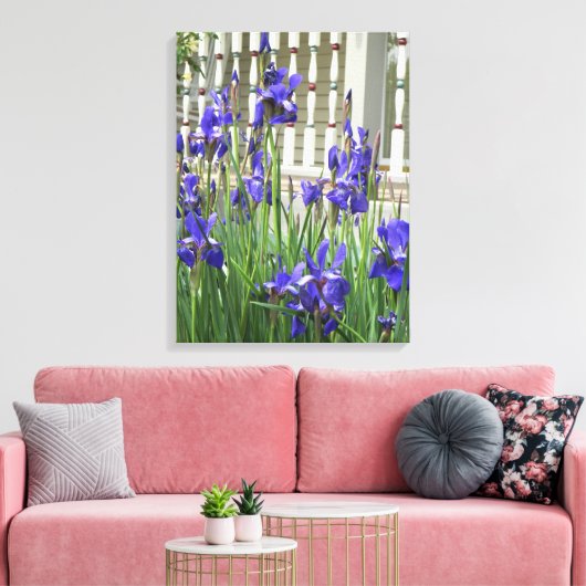 Toile Image Iris Violet (Insitu(Salon))