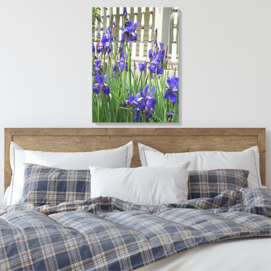 Toile Image Iris Violet (Insitu(Chambre))