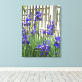 Toile Image Iris Violet (Insitu (Plancher de Bois))