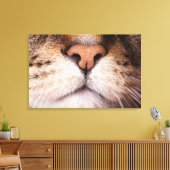 Toile Image macro du nez et de la bouche du chat. (Insitu(Salon))