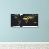Toile Image mondiale du monde (Insitu (Plancher de Bois))