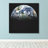 Toile Image Mosaïque De La Planète Terre Avec 3 Ouragans (Insitu (Plancher de Bois))