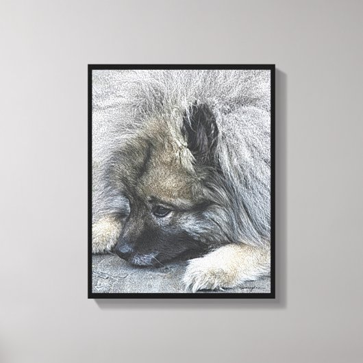 Toile Image numérique intitulée "En paix avec le monde" (Recto)