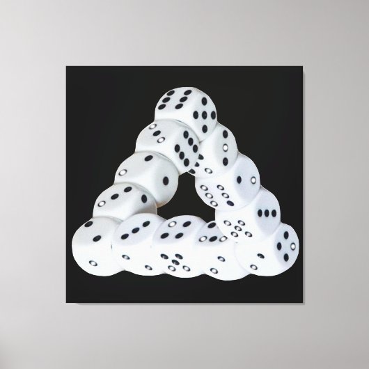 Toile Image optique Dice Stretched Canvas (Recto)