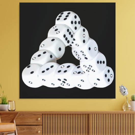Toile Image optique Dice Stretched Canvas (Insitu(Salon))