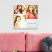 Toile Image personnalisée Collage de photos principal Ca (Insitu(Salon))